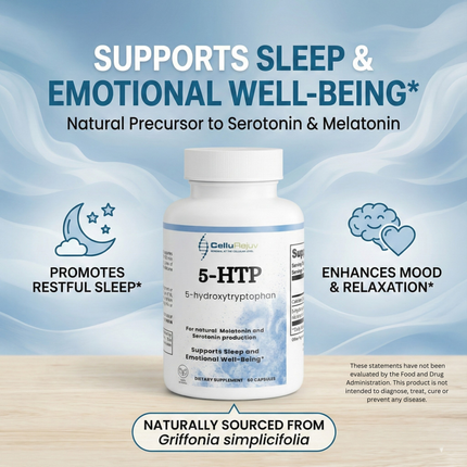🌿 5-HTP – Natural Mood & Serotonin Support