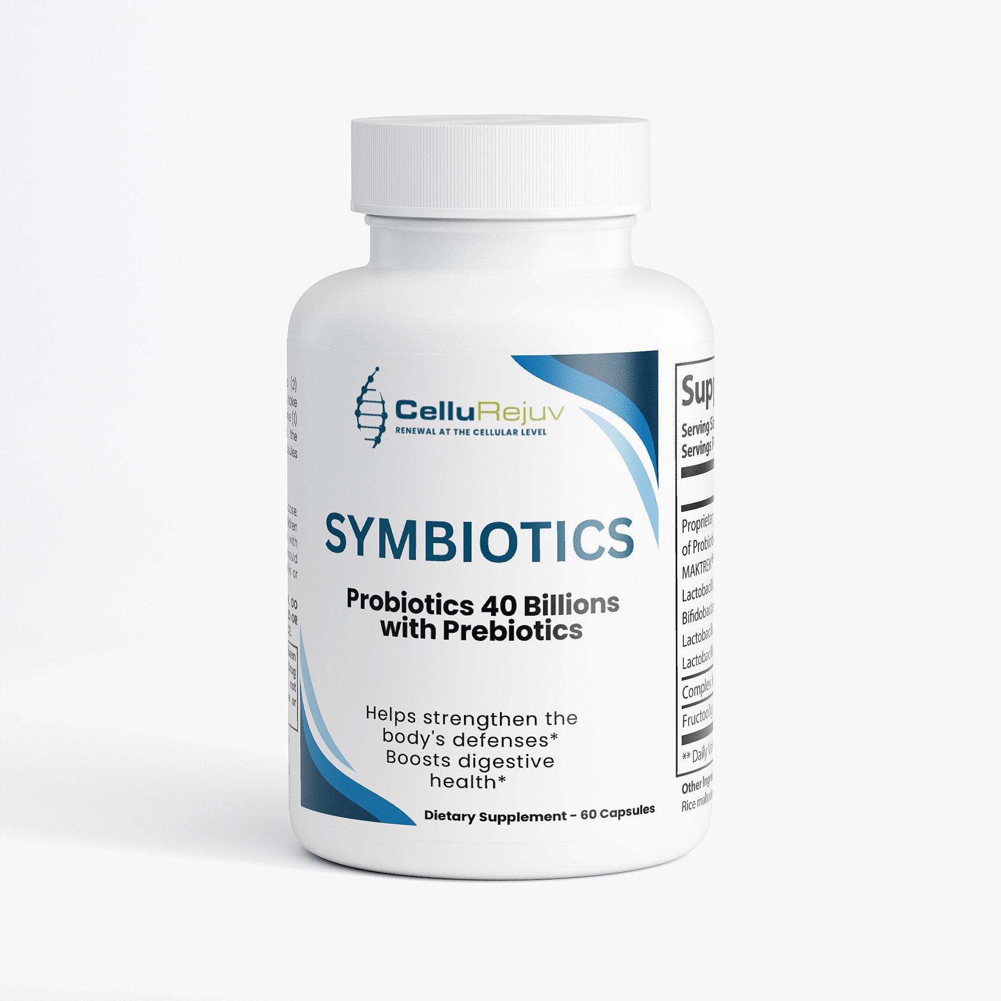 Symbiotics: Probiotic 40 Billion with Prebiotics